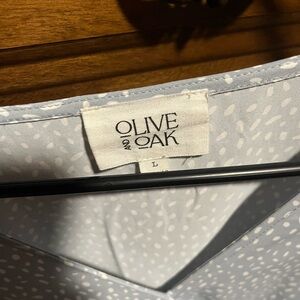 Olive & Oak Sky Blue and White Blouse